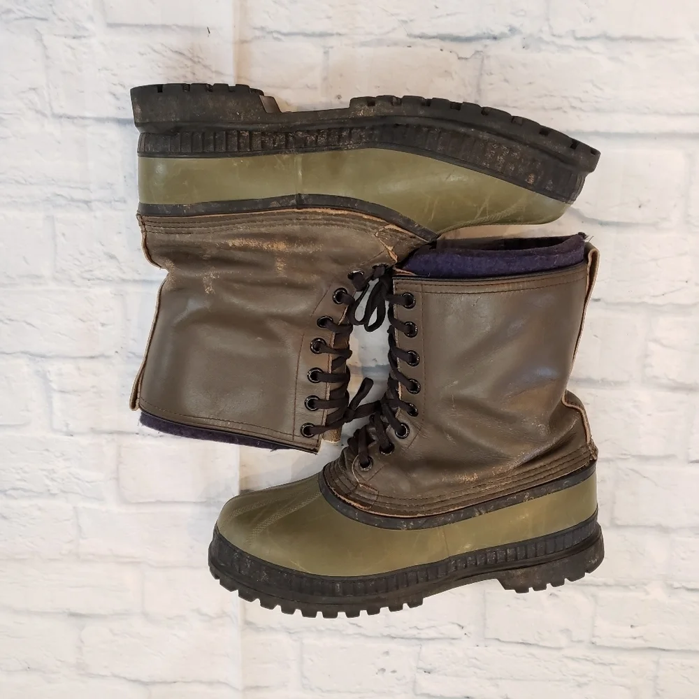 Sorel Boots Green Black Size 11